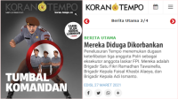 tumbal TUMBAL KOMANDAN: Mereka Diduga Dikorbankan, Sebagai Tumbal Tewasnya Anggota FPI