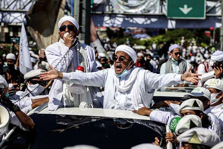 HRS di Petamburan. Foto: Kompas