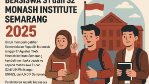 BEASISWA S1 dan S2 MONASH INSTITUTE SEMARANG 2025