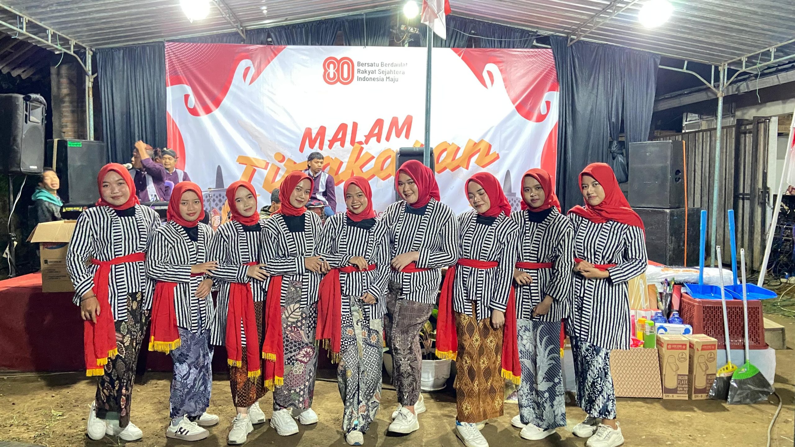 Malam tirakatan HUT RI ke-80